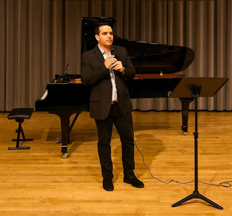 Hachem speaking-performing in Texas